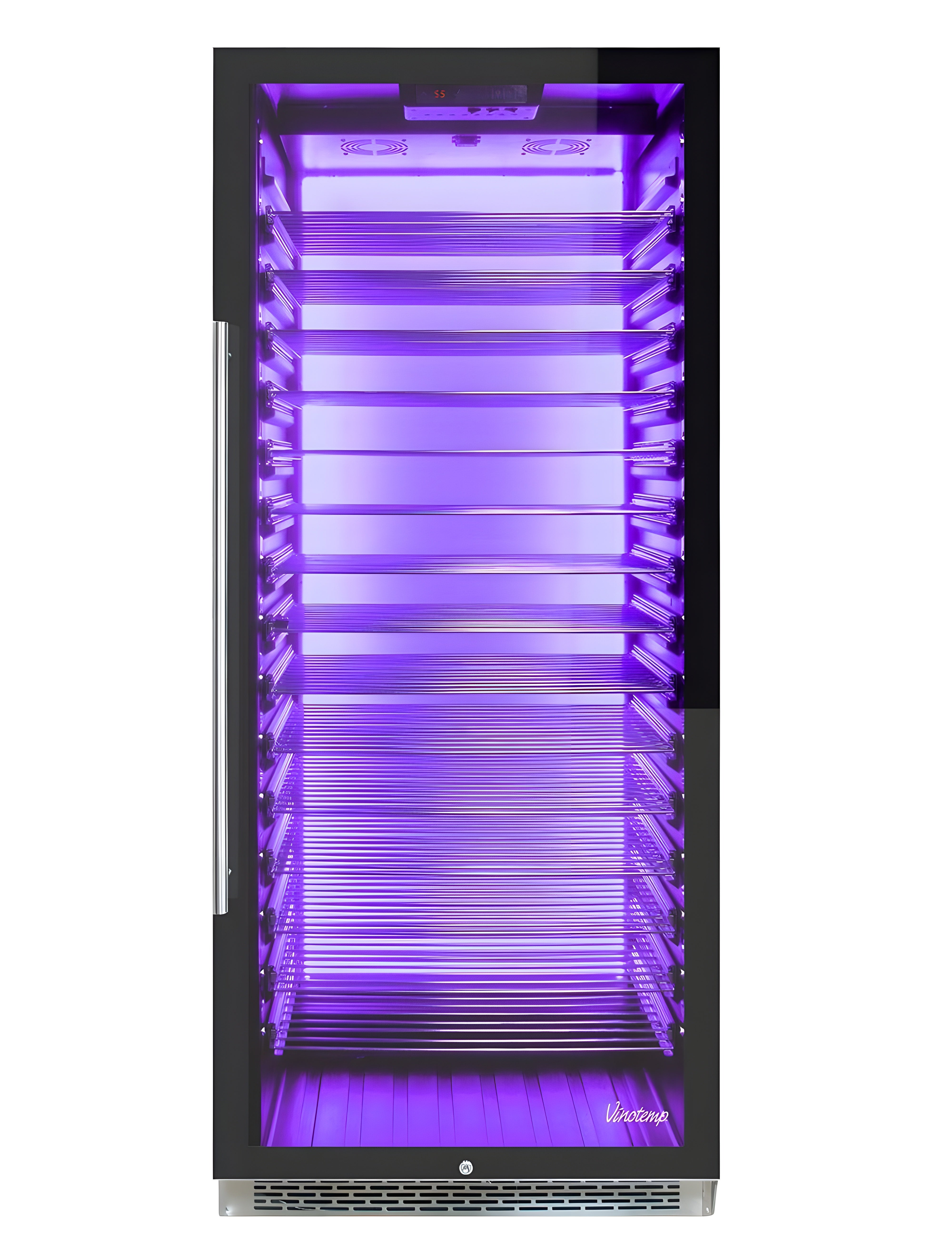 Vinotemp Private Reserve Series 188-Bottle Backlit Panel Commercial 300 Wine Cooler - EL-300COMM