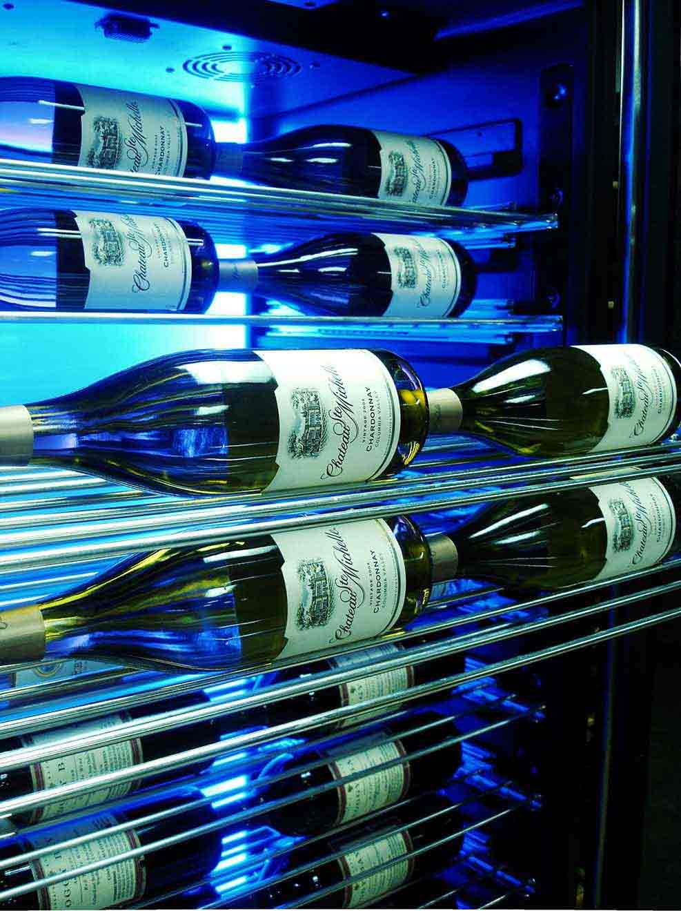 Vinotemp Private Reserve Series 188-Bottle Backlit Panel Commercial 300 Wine Cooler (Left Hinge) - EL-300COMM-L