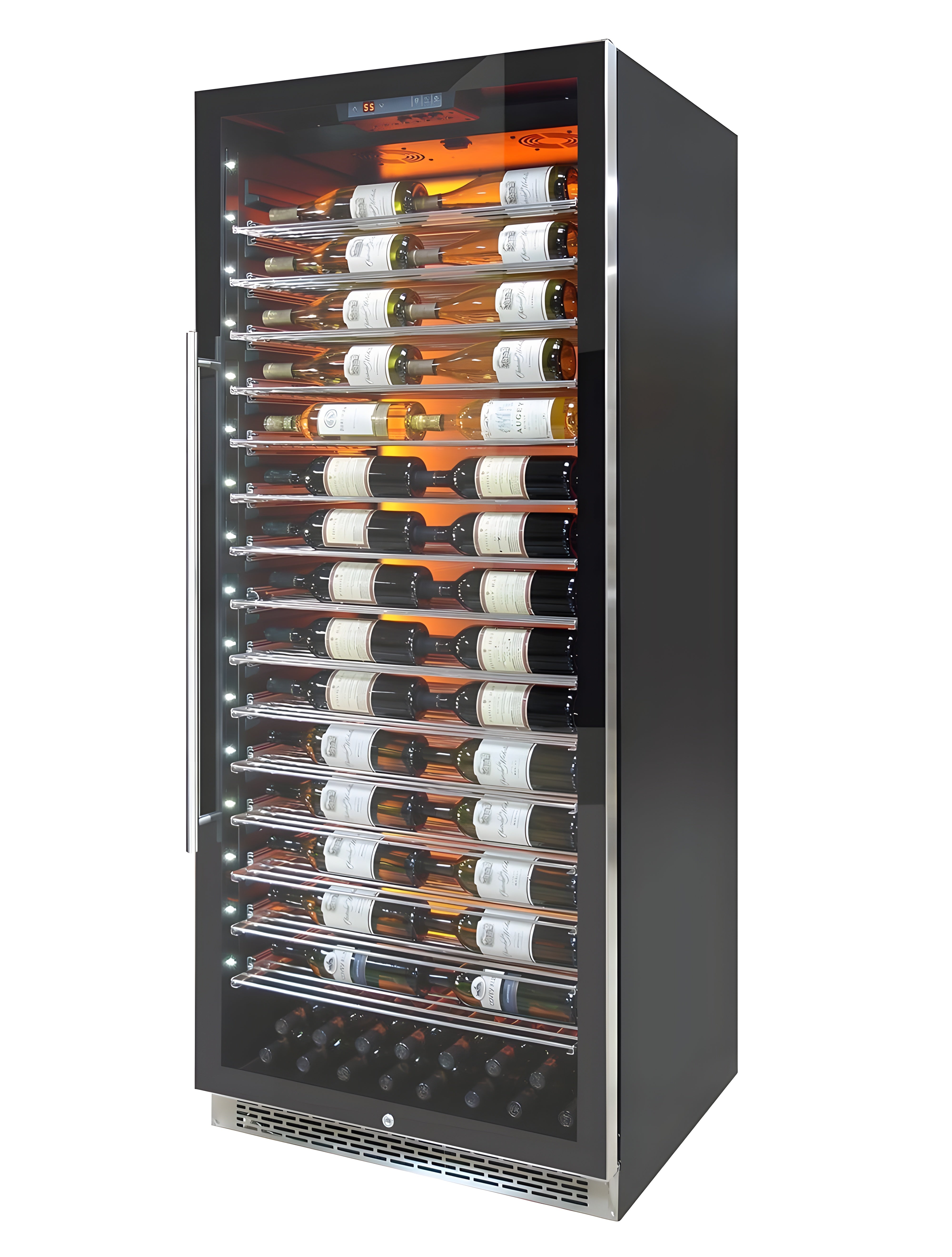 Vinotemp Private Reserve Series 188-Bottle Backlit Panel Commercial 300 Wine Cooler - EL-300COMM