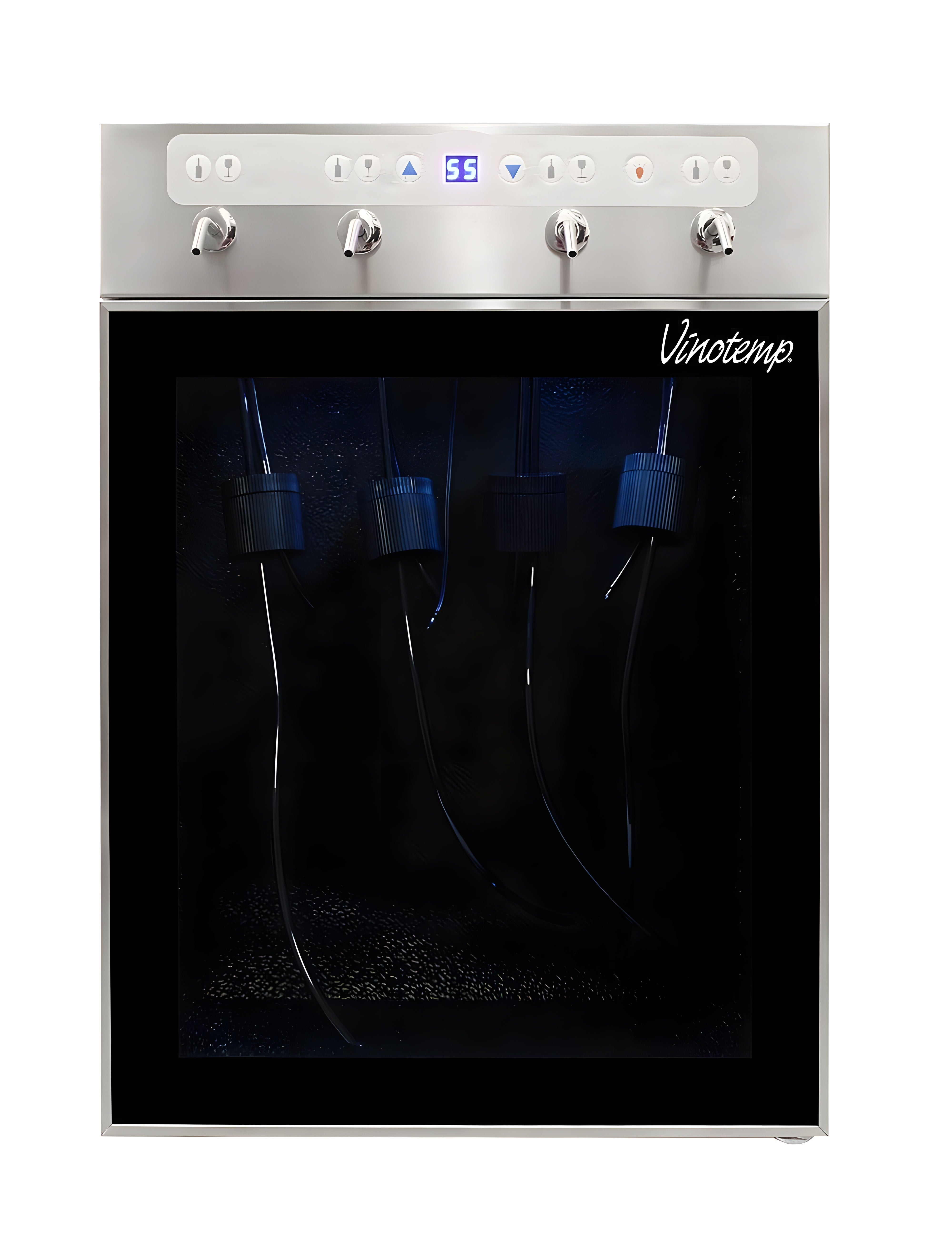 The Vinotemp WineSteward Four-Bottle Wine Dispenser (Stainless) - VT-PRWINEDIS4S