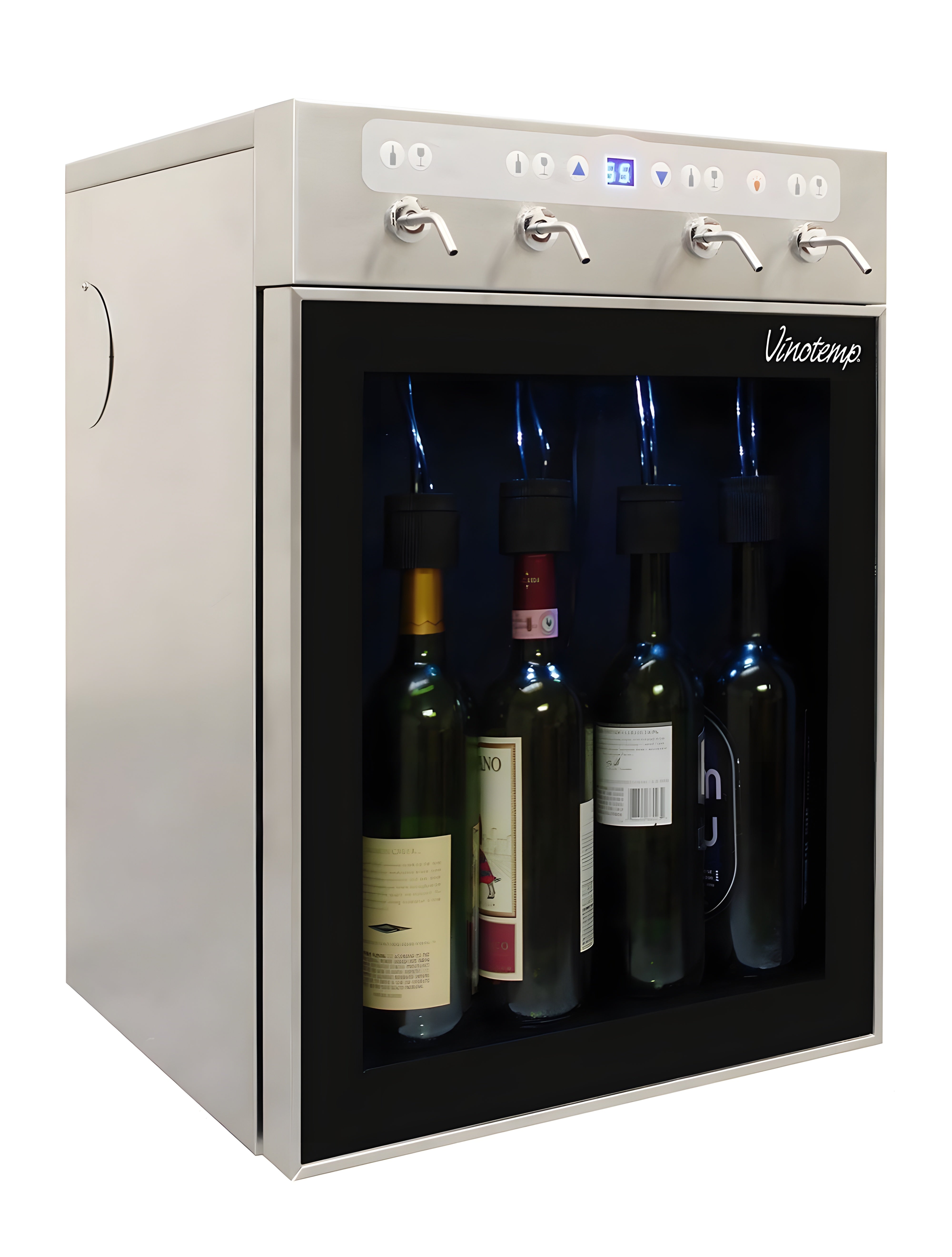 The Vinotemp WineSteward Four-Bottle Wine Dispenser (Stainless) - VT-PRWINEDIS4S