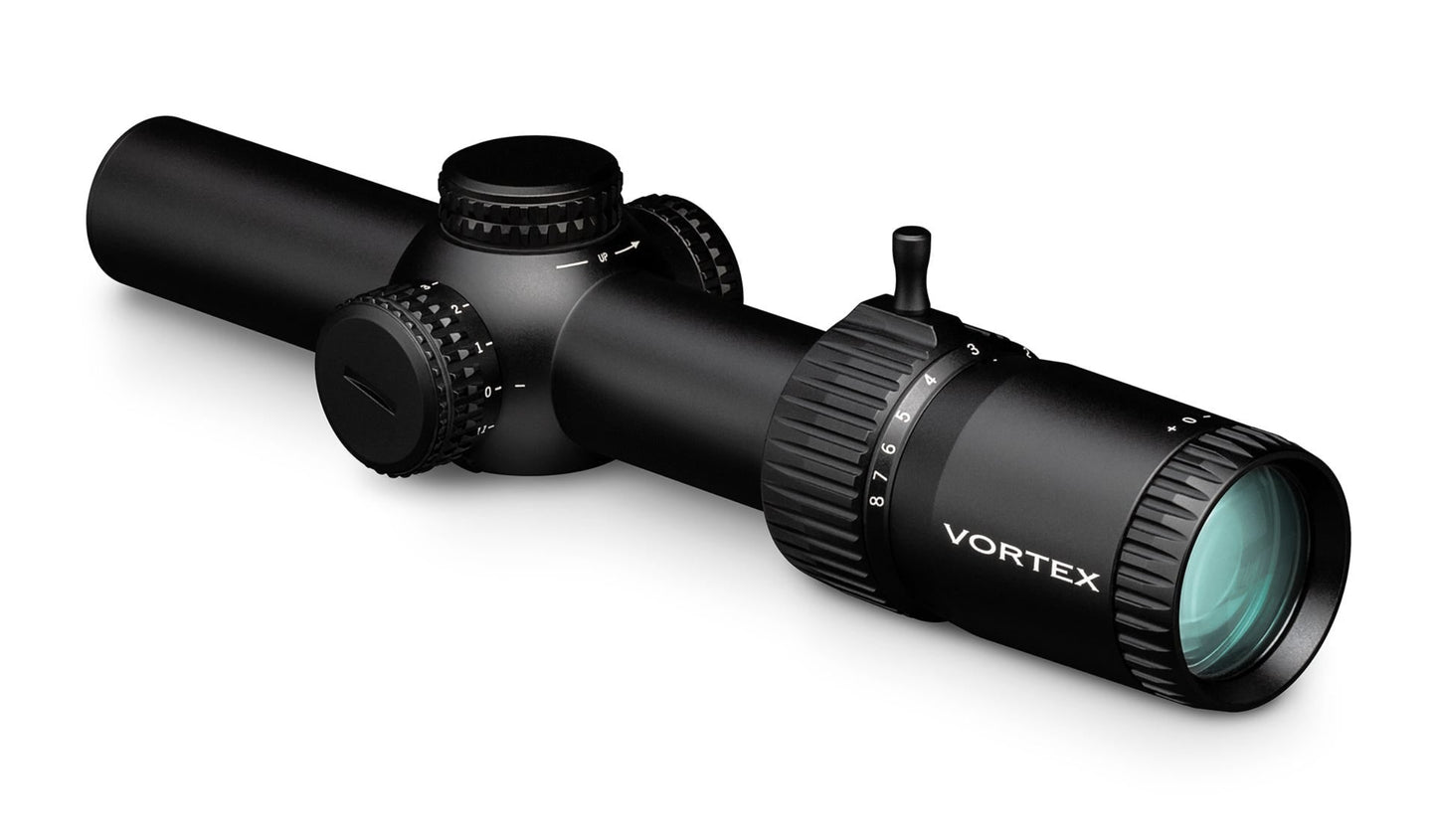 Vortex Optics Strike Eagle 1-8x24 Riflescope BDC3 (MOA) Reticle, 30 mm Tube, with Wearable4U Bundle - SE-1824-2_121-53-BCA
