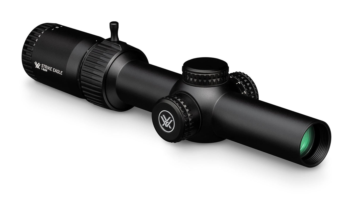 Vortex Optics Strike Eagle 1-8x24 Riflescope BDC3 (MOA) Reticle, 30 mm Tube, with Wearable4U Bundle - SE-1824-2_121-53-BCA