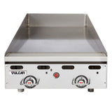 Vulcan MSA24 24" Natural Gas Griddle with Snap Action Thermostatic Control - 54,000 BTU - MSA24