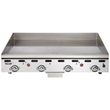 Vulcan MSA48 48" Natural Gas Griddle with Snap Action Thermostatic Control - 108,000 BTU - MSA48