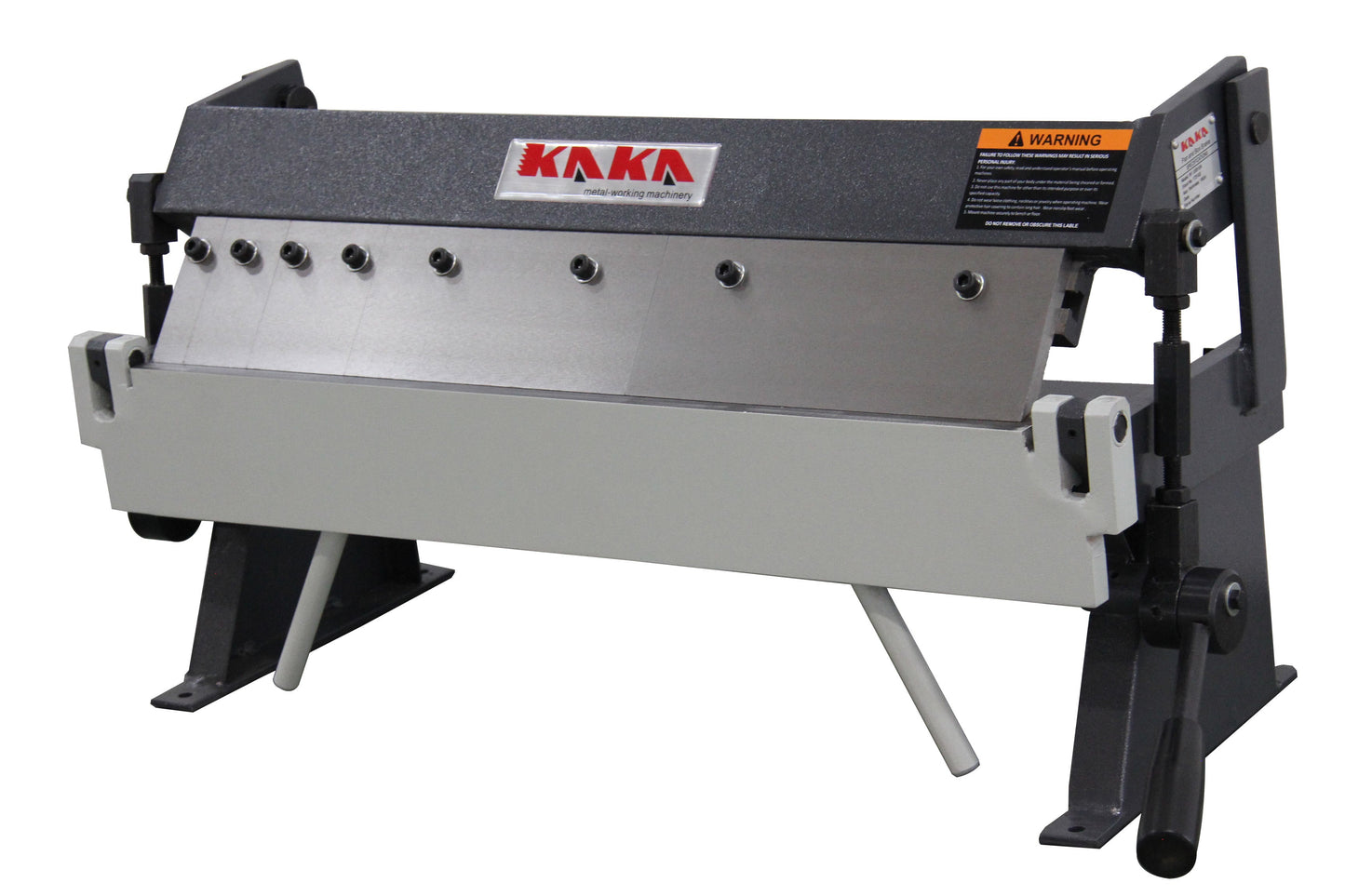 KAKA INDUSTRIAL Sheet Metal Brake, 24-Inch Metal Brake Bender, 20-Gauge Mild Steel Capacity,  Box and Pan Brake for Precision Bending, 0-135 Degree Adjustable Solid Construction Pan and Box Brake, Finger size is 1", 2", 3", 8" & 10"  W-2420A - 173102