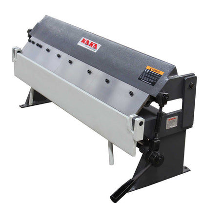 KAKA INDUSTRIAL Box and Pan Brake, 36-Inch Sheet Metal Brake, 20 Gauge Mild Steel Capacity Finger Brake, 0-135 Degree Adjustable Pan and Box Brake with 6 Removable Fingers W-3620A - 173103