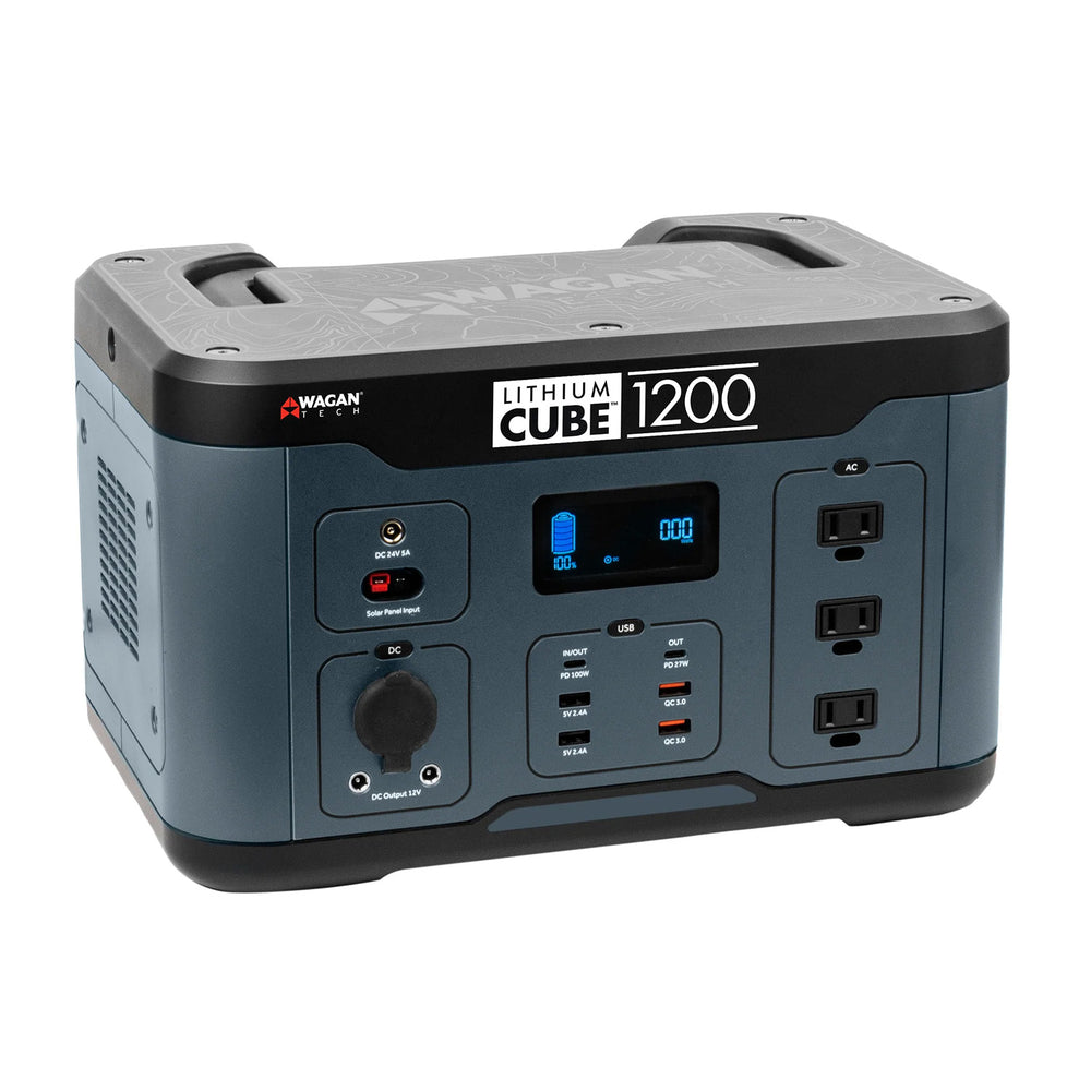 Wagan Tech Lithium Cube 1200 Portable Power Station - EL8836