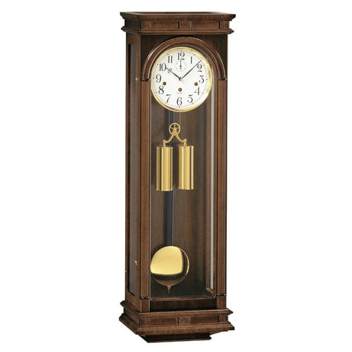 Kieninger Clock Cable Regulator Wall Clock, Triple Chimes, Walnut - WR 2169-23-02