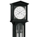 Kieninger LATERNDL Weight Regulator Wall Clock with Gong Strike in Black and Chrome - WR 2520-96-02