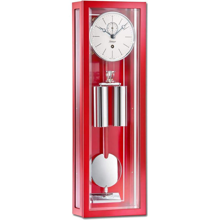 Kieninger Micronis Mini Regulator Wall Clock, 31-Day, Red - WR 2806-77-02