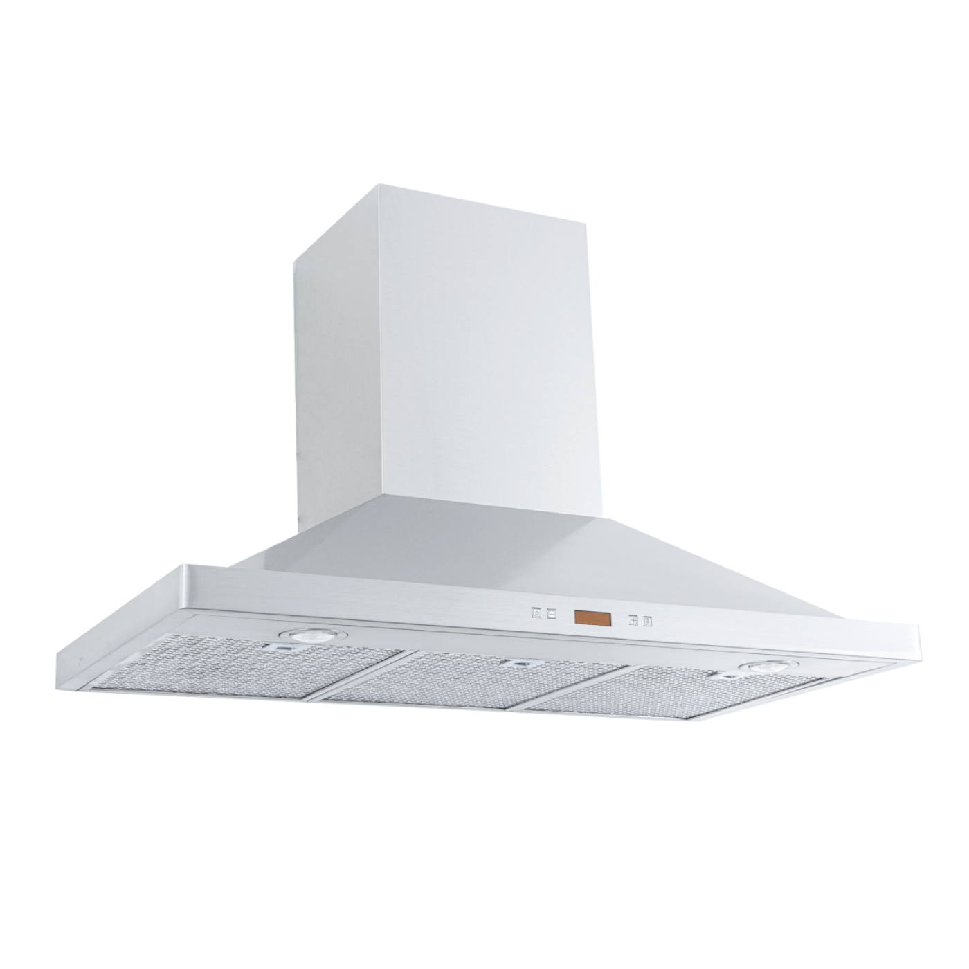 Proline PLFW 520 - Wall-Mounted Range Hood, 600/1200 CFM | Convertible to Ductless, Stainless Steel, Matte Black Finish - PLFW 520.24