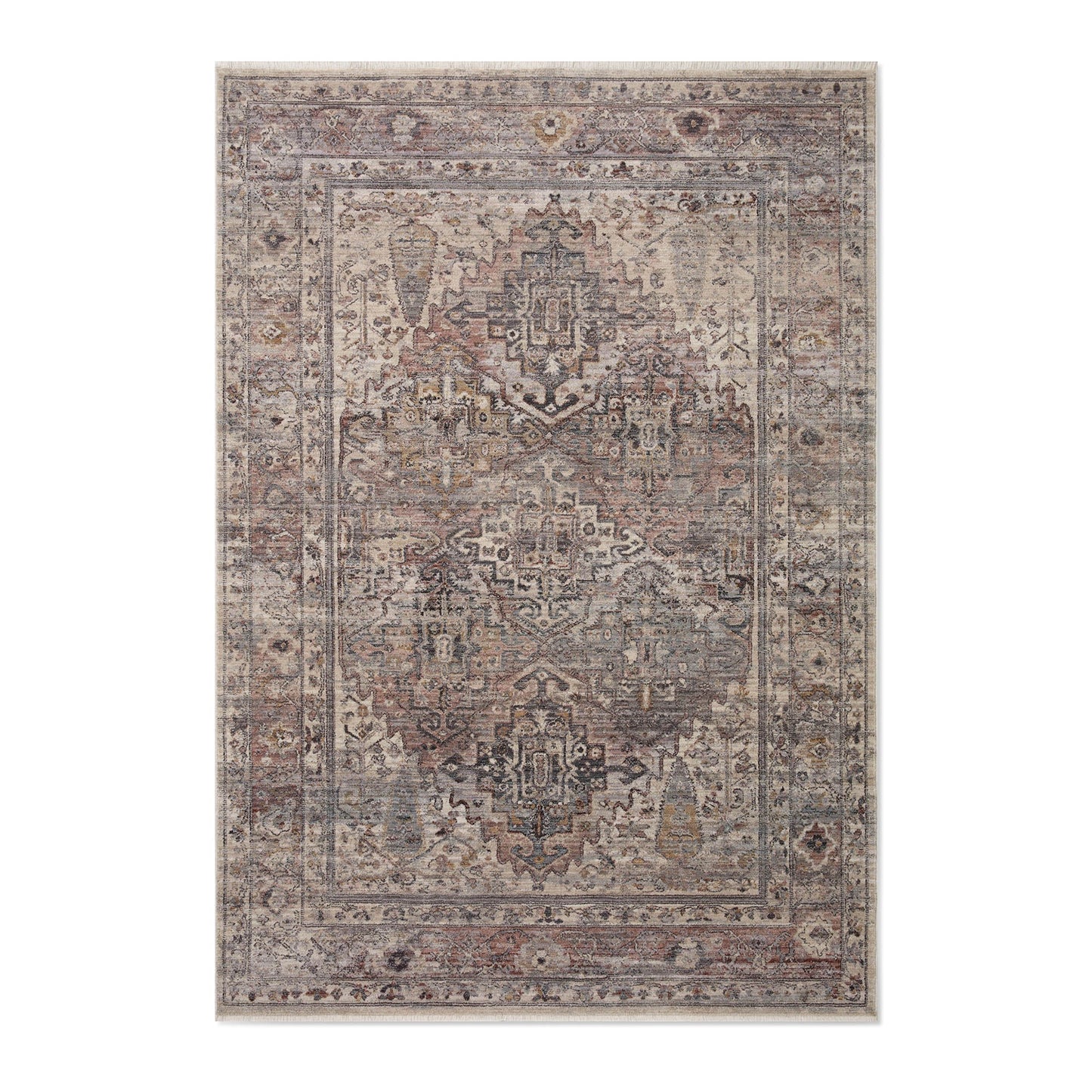 Park Hill Collection Saint Honoré Loomed Rug - Luxurious Polyester Pile in Elegant Bleue Color for Stylish Decor -EHF40701