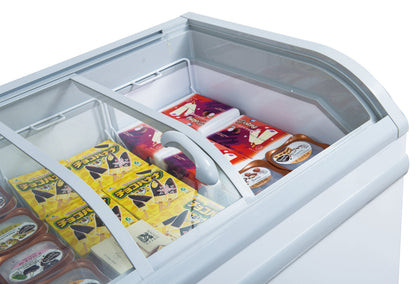 Chef AAA - Commercial 79" Glass Door Frozen Food or Ice Cream Chest Freezer Display -  TD-700Y