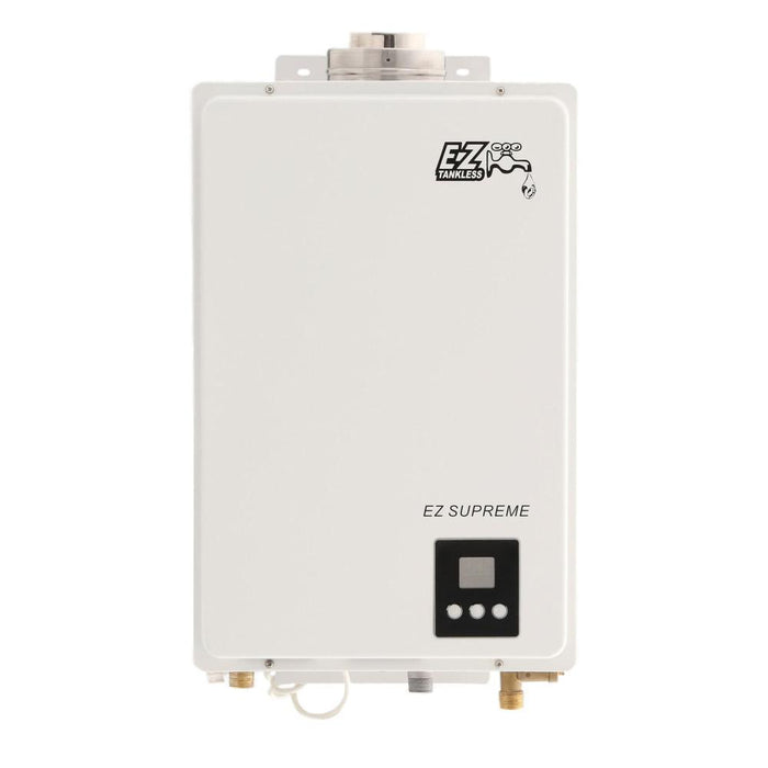 EZ Tankless Supreme Indoor Tankless Water Heater 8.2 GPM 165000 BTU Natural Gas Direct Vent Kit Manufacturer RFB EZSUPNG