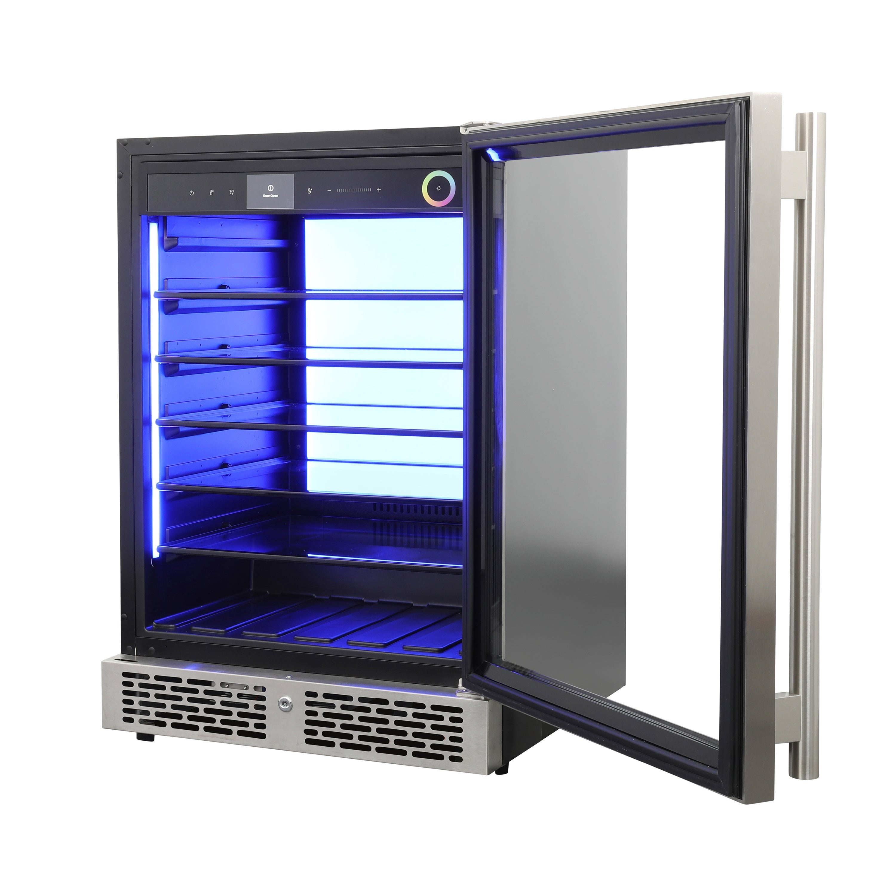 Vinotemp Vinoglow 151-Can Single-Zone Beverage Center, in Stainless Steel - VTBC117EVGSS