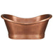 Whitehaus Freestanding Copper Tub In Hammered Copper Or Bronze - WHCT-1001