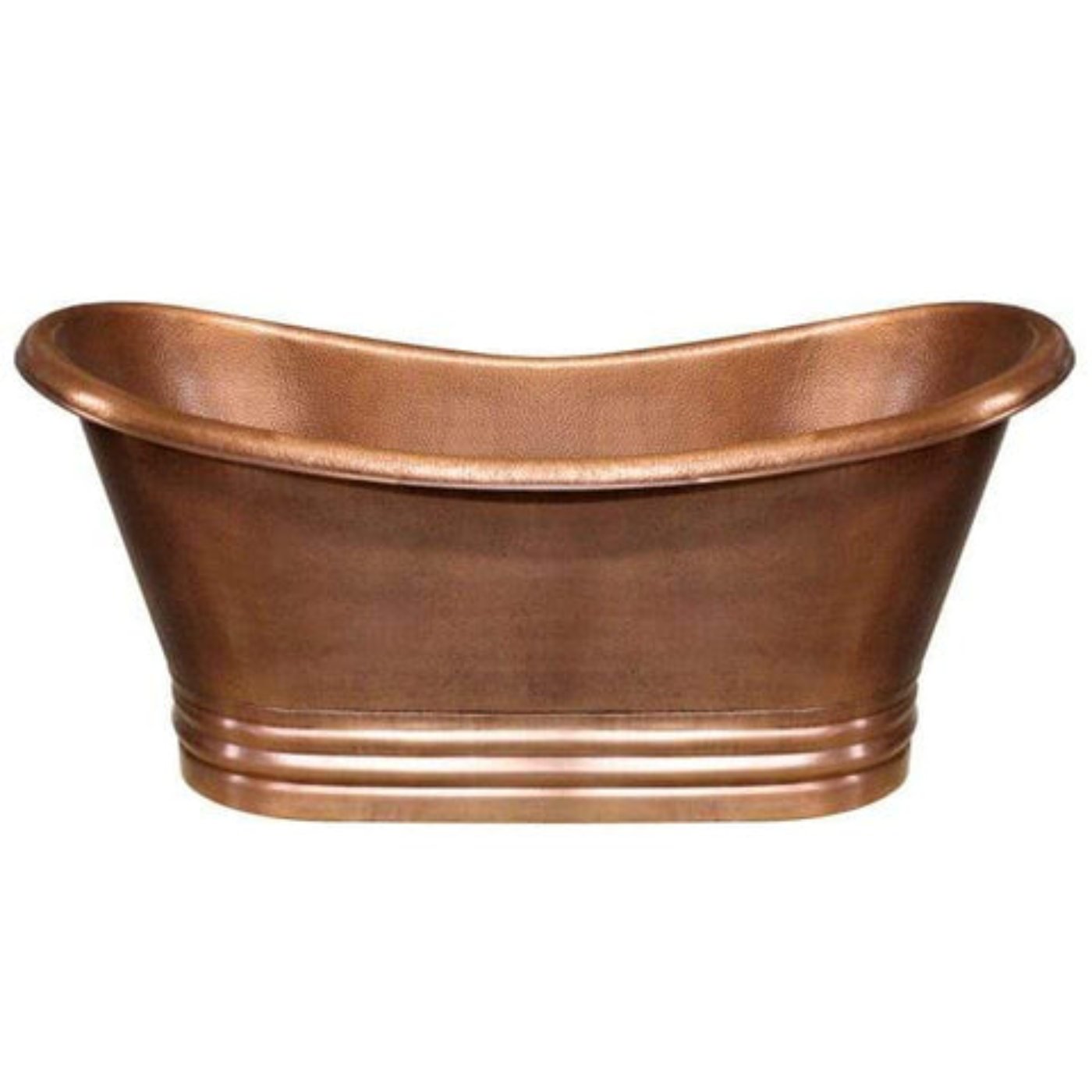 Whitehaus Handmade Double Ended Freestanding Copper Bathtub - WHCT-1003