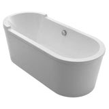 Whitehaus Oval Freestanding Acrylic Soaking Bathtub - WHVT180BATH