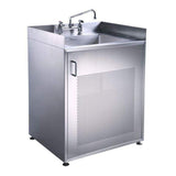 Whitehaus Single Door Stainless Steel Sink Vanity - WHNC30CAB