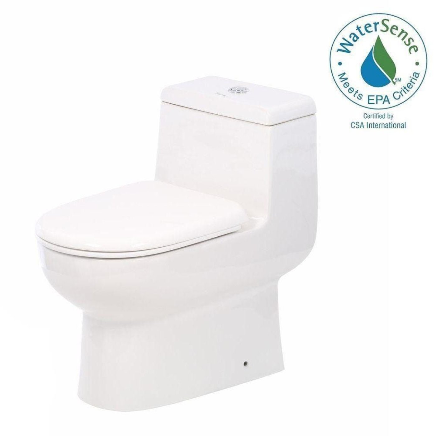 Whitehaus Magic Dual Siphonic Flush One Piece Toilet - WHMFL3351-EB