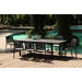 Whiteline Mods Black Alum Outdoor Extendable Dining Table - DT1567