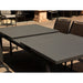 Whiteline Mods Black Alum Outdoor Extendable Dining Table - DT1567