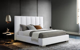 Whiteline Mod -  Velvet King Bed BK1655 - BK1655-WHT