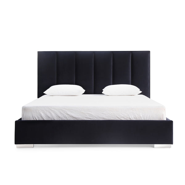 Whiteline Mod Velvet King Bed - BK1655