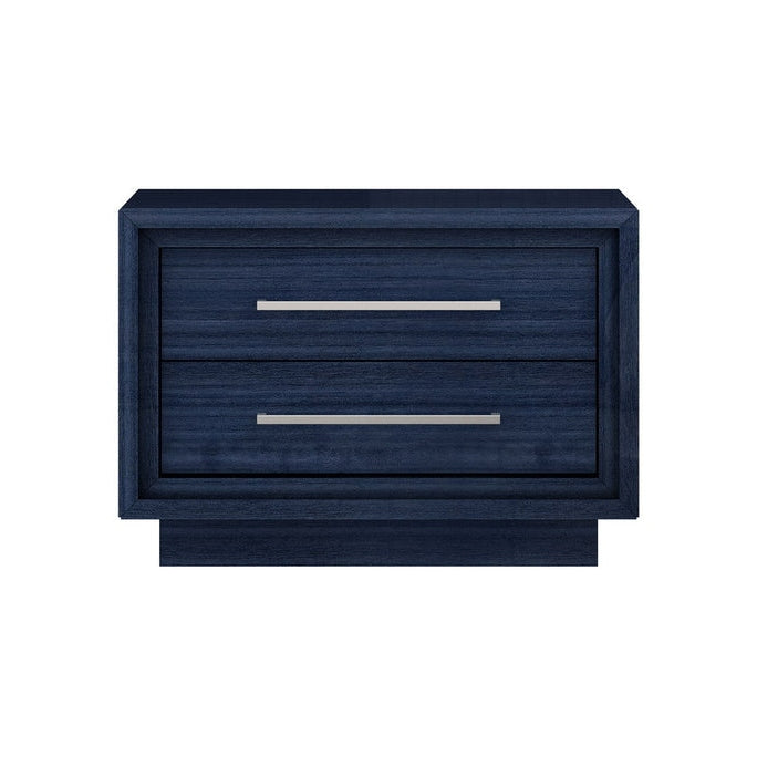 Whiteline Modern Living Alexander Nightstand in Blue Color - NS1937