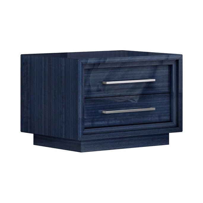 Whiteline Modern Living Alexander Nightstand in Blue Color - NS1937