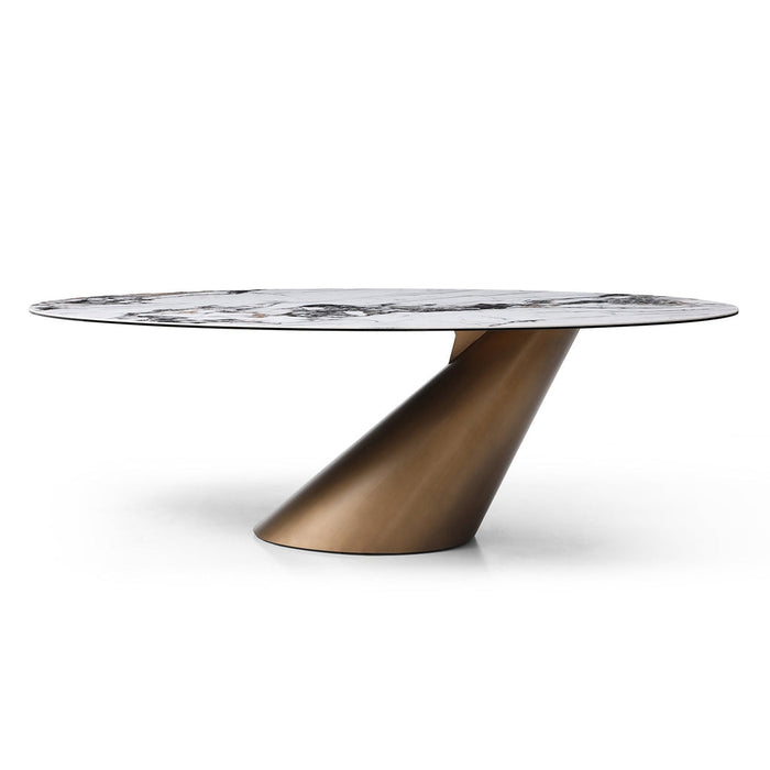 Whiteline Modern Living Alondra Dining Table - DT1931-BRZ