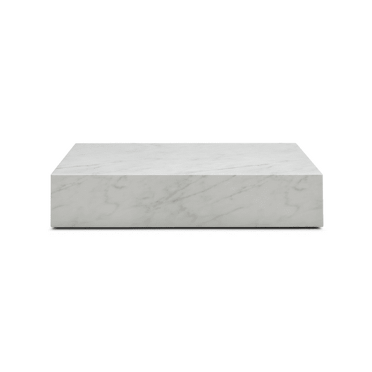 Whiteline Modern Living Cube Rectangle Coffee Table in White Color - CT1667R