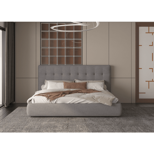 Whiteline Modern Living Dexter Bed in Grey Color - BK2013F