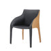 Whiteline Modern Living Emory Dining Armchair - DAC1881P-BLK/BRN