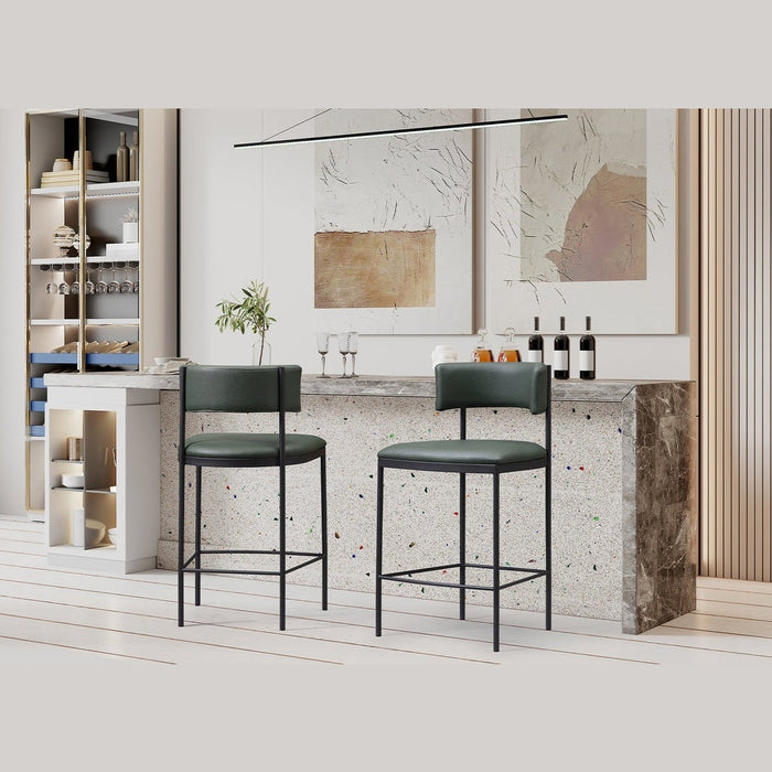 Whiteline Modern Living Envie Counter Stool - BS1821P-GRN