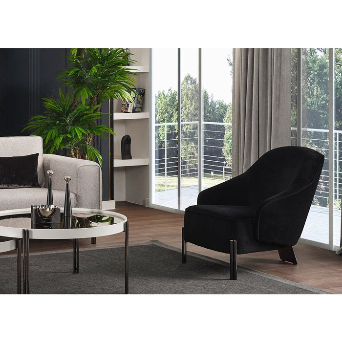 Whiteline Modern Living Favori Accent Armchair - CH1840-BLK