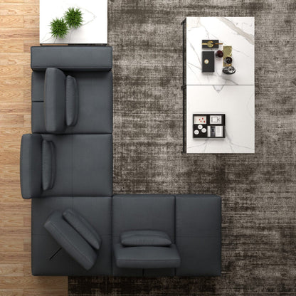 Whiteline Modern Living Florida Sectional - Sl2001l-Dgry
