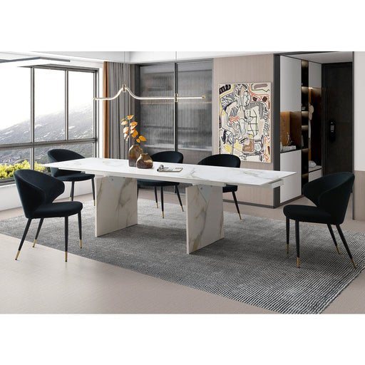 Whiteline Modern Living Georgia Extendable Dining Table - DT1930-WHT