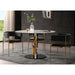 Whiteline Modern Living Gloria Round Dining Table - DT1935