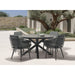 Whiteline Modern Living Kassey Round Outdoor Dining Table - DT1835-DGRY