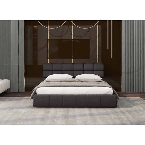 Whiteline Modern Living Owen King Bed Dark Grey - BK2010F