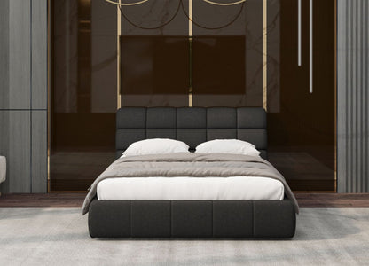 Whiteline Modern Living Owen Queen Bed in Dark Grey Color - BQ2010F-DGRY