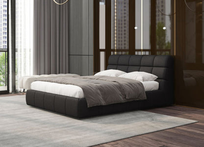 Whiteline Modern Living Owen Queen Bed in Dark Grey Color - BQ2010F-DGRY