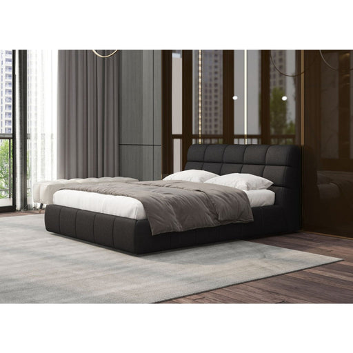 Whiteline Modern Living Owen Queen Bed in Dark Grey Color - BQ2010F