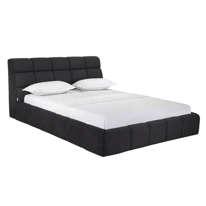 Whiteline Modern Living Owen Queen Bed in Dark Grey Color - BQ2010F