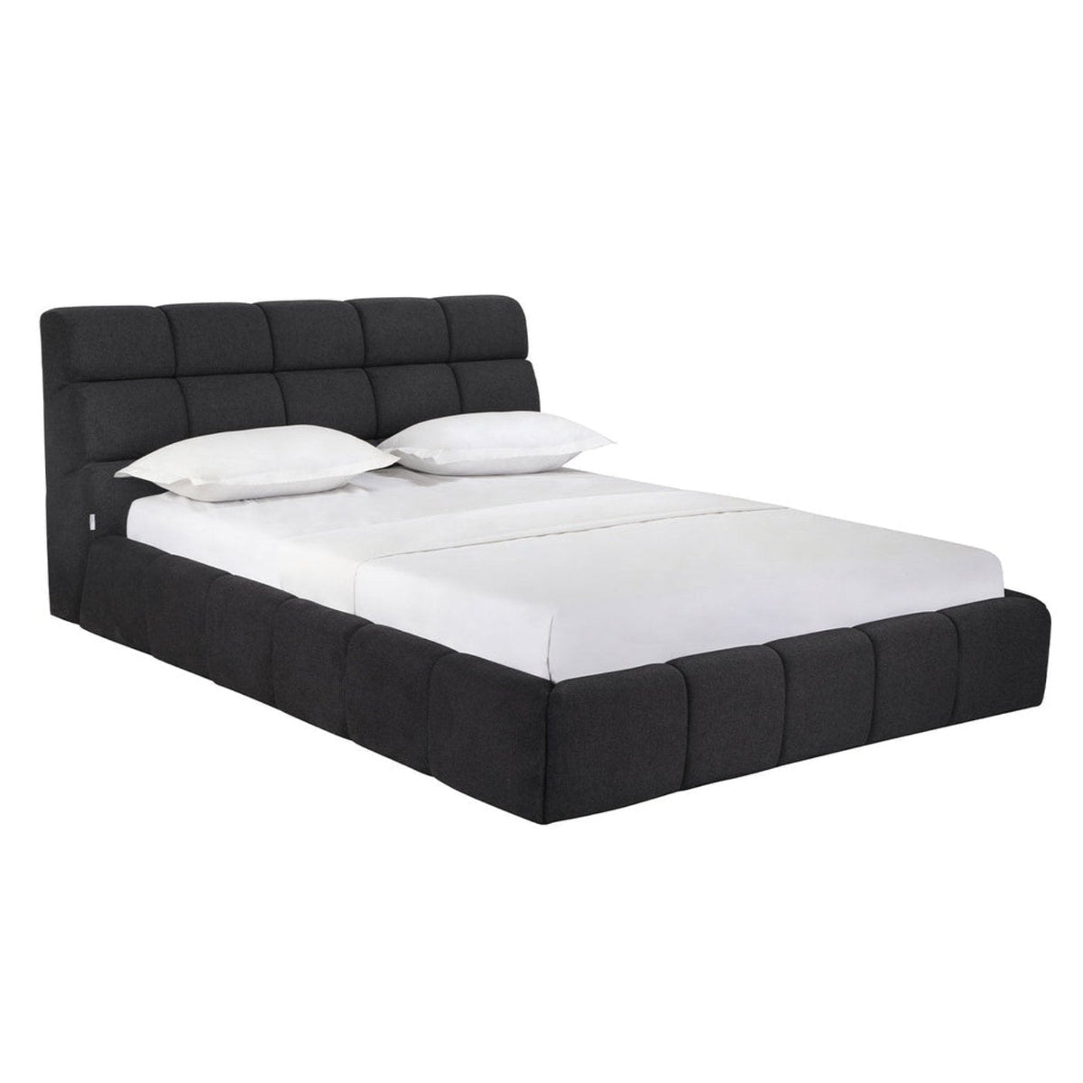 Whiteline Modern Living Owen Queen Bed in Dark Grey Color - BQ2010F