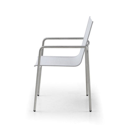 Whiteline Modern Living Paola Outdoor Dining Armchair - DAC1924-LGRY