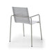 Whiteline Modern Living Paola Outdoor Dining Armchair - DAC1924-LGRY