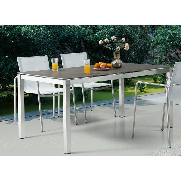 Whiteline Modern Living Paola Outdoor Dining Table - DT1924-LGRY